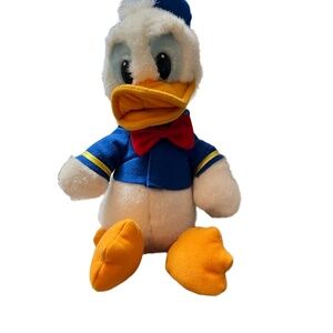 Vintage Disneyland Donald Duck Plush Blue Sailor Shirt Collectible Classic Retro